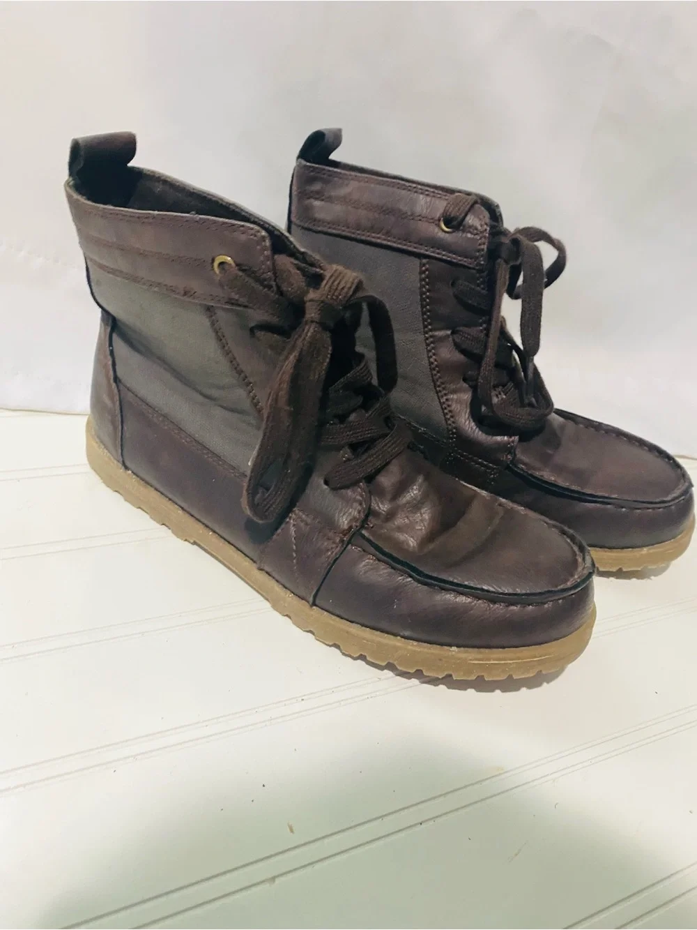 The Children's Place Dark Brown Lace-Up Kids Boots